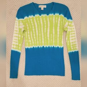 Michael Kors Turquoise and Lime Sweater T-Shirt